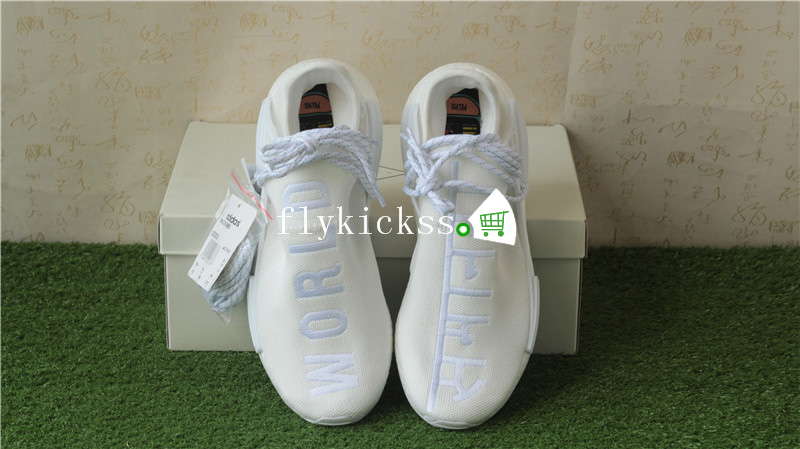 Pharrell Williams Adidas Human Race NMD Blank White Canvas